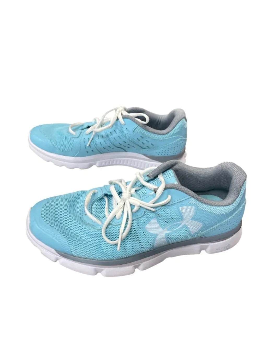 Under Armour I will run Fast wms blue white running sneakers sz 9 SKU 10-731